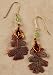Jewelry : Irridescent Oak Leaf Earrings. Made Using Actual Leaf!