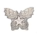 Silver Star "Charis B" Chrome Metal Belt Buckle