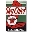 Nostalgic Oil & Gas Tin Sign : Texaco Sky Chief Gasoline
