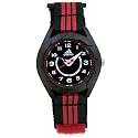 adidas Kid's Streetracer Collection Black and Red Nylon Fabric Watch #ADK1836