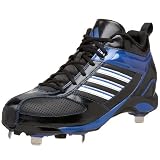 adidas Men's Diamond King 9 Metal Baseball Cleat,Black/Royal/White,11.5 M