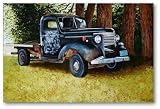 00178 Canvas Art Home Decor Giclee Painting Ford by Debi Tonge Gallery Wrap Classic Car