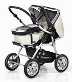 bebidoo 72587 - Alu-Schwenkschieber Kombi Soox 4 inklusive Premium Light Body Tragetasche, cream