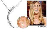 Moon Crescent CZ Necklace Emitations