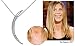Moon Crescent CZ Necklace Emitations