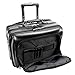 McKleinUSA Lasalle 83405 R Series Leather 17-Inch Wheeled Laptop Overnight (Black)