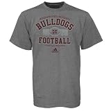 adidas Mississippi State Bulldogs Ash Gut Check Football Practice T-shirt