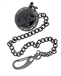 Nemesis Pentagram GunMetal Pocket Watch with Chain