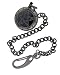 Nemesis Pentagram GunMetal Pocket Watch with Chain
