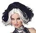 Adult Black & White Diva Costume Wig