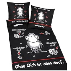 Herding 447320039 Bettw�sche Sheepworld / 80x80 + 155x220 cm, Linon