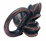 Amerock BP4452RBZ Nature's Splendor Leaf Finger Pull, Length, Rustic Bronze, 1-1/2-Inch