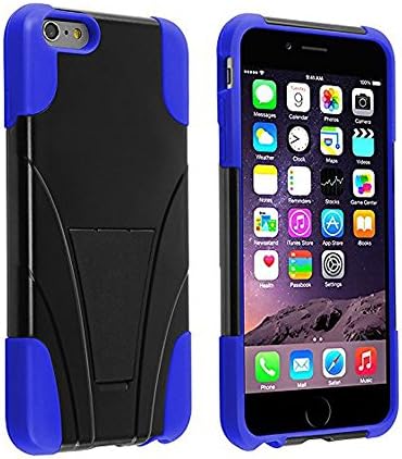 iPhone 6 plus Case,GOODEX® Apple iPhone 6 plus 5.5 inch Case BLUE Slim Fit Dual Layer Defender Hybrid Cover with Kickstand for Apple iPhone 6 plus 5.5 inch