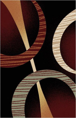 Home Dynamix Evolution 5194-450 Black 7-Feet 10-Inch by 10-Feet 2-Inch Contemporary Area Rug