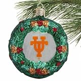 NCAA Texas Longhorns Glass Wreath Ornament