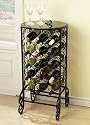 Glass-Top Wine Table - Iron