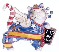 Amy Lacombe Whimsiclay Cat Purr-sonalized Teacher