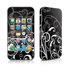 iPhone 4 / 4S Skin Cover Geh�use Design Schutzfolie, Sticker + Bumper Skin Set und Wallpaper - B&W Fleur