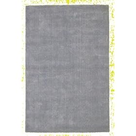 4'1 x 6'3 Gray Hand Tufted Wool Gabbeh Rug