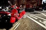Wallmonkeys Peel and Stick Wall Decals - Scooter Rouge - Removable Graphic