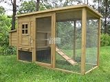 Wentworth Large Chicken Coop Hen House Ark Poultry Run Nest Box Rabbit Hutch