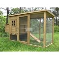 Wentworth Large Chicken Coop Hen House Ark Poultry Run Nest Box Rabbit Hutch