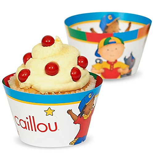Caillou Party Supplies - Reversible Cupcake Wrappers (12)
