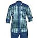 Anry Little Casual Denim Green Checkered Shirts for Boys (6-14 Years) RS.499.00