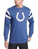 NFL Men's Indianapolis Colts End Of Line III Long Sleeve Crew Neck Overdyed Tee