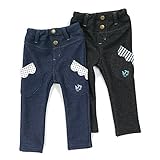 mother goose(マザーグース) 長丈パンツ (80～130cm) キムラタンの子供服 (11031x11331-164) ブラック 120