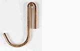 Rogar 9061-6 Regular Hooks - Brass Plated - 6 pack