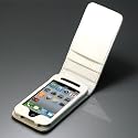 「全7色」iPod touch 4　PUレザーケース 上開きタイプ 　ホワイト　Leather Case for iPod touch 4 液晶保護フィルム　USB充電ケーブル付(688-1)