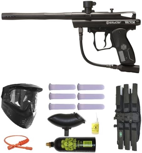 Spyder Victor Paintball Marker Gun 3Skull Mega Set - Black