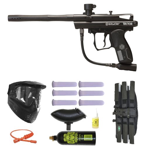 Spyder Victor Paintball Marker Gun 3Skull Mega Set - Black