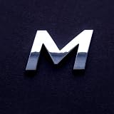 Produkt-Bild: Chrombuchstaben Auto-Schrift 3D-Buchstaben "M" 26mm