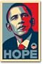 Barack Obama FAIREY (Hope) RARE Campaign Poster 24 x 36