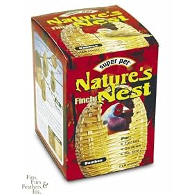 Natures Nest - Bamboo Nest - Finch by SUPER PET