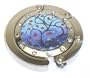 Crystal Blue Swirl Folding Purse Hook Handbag Hanger