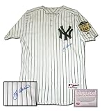 Yogi Berra New York Yankees MLB Hand Signed Authentic Style Home White Baseball Jersey with Yankee Stadium Final Season Patch
