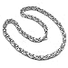 Stainless Steel Mechanic Style Byzantine Mens Link Chain Necklace Lobster Clasp (8.5 MM Width x 24 Inch Length)