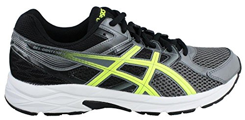ASICS Men's Gel Contend 3 Running Shoe, Carbon/Flash Yellow/Black, 11 M US
