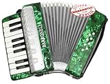 Piano Accordion 17 Keys Green
