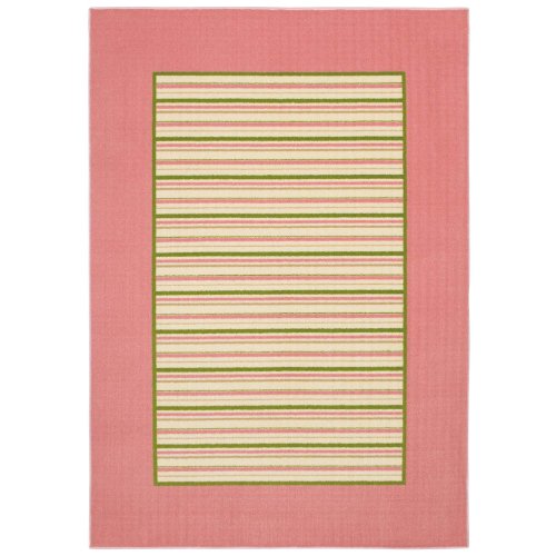 Kathy Ireland Young Attitudes 3-Foot 3-Inch by 4-Foot 8-Inch Rug in Forever Blossoms, Pink