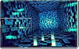 Figure Corridor Blue Lighted Cubes 8G Usb Flash Drive 2.0 Memory Stick Luxlady Usb Credit Card Size Customized Support Services Ready Windows Mac Storage External