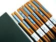 5 pairs Japanese chopsticks gift sets blue in print