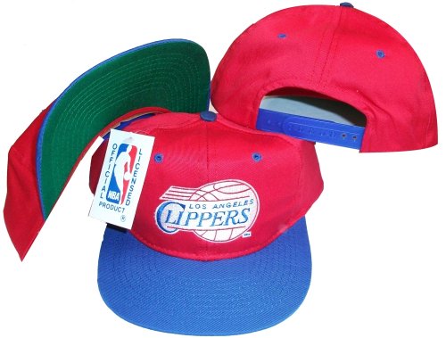Los Angeles Clippers Red/Blue Two Tone Snapback Adjustable Plastic Snap Back Hat / Cap