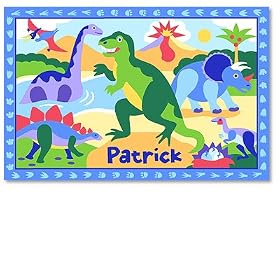Olive Kids Dinosaurland Bedding Coordinating Personalized Placemat by Olive Kids