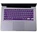 HDE Ultra Thin Silicone Rubber Keyboard Skin Cover for Macbook Pro Non Retina 13/15/17 (Violet)