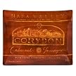 Corydon Vintage Wine Label Glass Platter