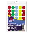 See-Thru Color Dot Label, 3/4" Round, 1015/PK, Assorted